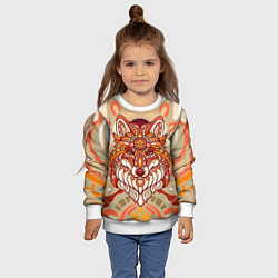 Свитшот детский Лиса Патрикеевна, цвет: 3D-белый — фото 2