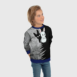 Свитшот детский Теневой зайка, цвет: 3D-синий — фото 2