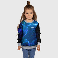 Свитшот детский Бескрайний космос - Nasa, цвет: 3D-меланж — фото 2