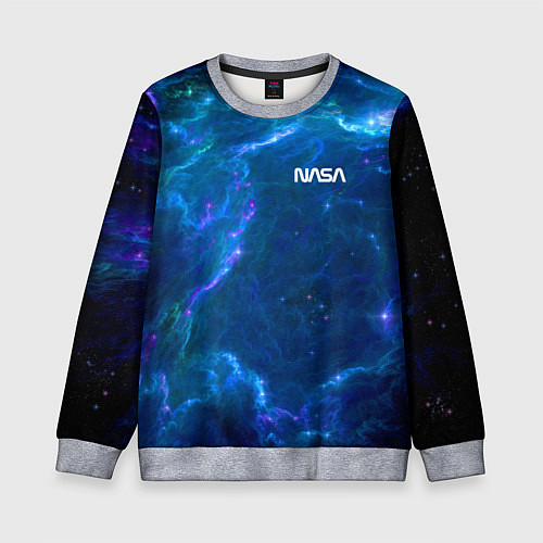 Детский свитшот Бескрайний космос - Nasa / 3D-Меланж – фото 1