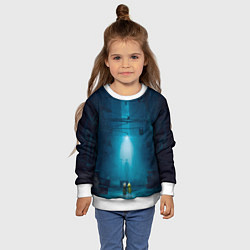 Свитшот детский Little Nightmare, цвет: 3D-белый — фото 2