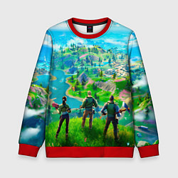 Свитшот детский Фортнайт, цвет: 3D-красный