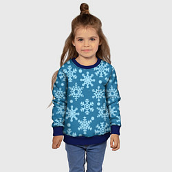 Свитшот детский Blue snow, цвет: 3D-синий — фото 2