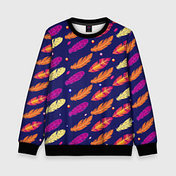 Детский свитшот Перья и бусы