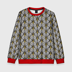 Свитшот детский Ар деко геометрический дизайн, цвет: 3D-красный