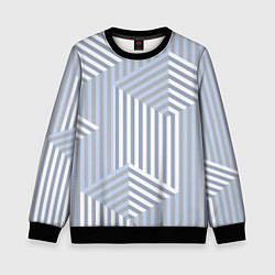 Свитшот детский Строгий геометрический узор, цвет: 3D-черный