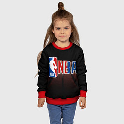 Свитшот детский NBA - logo, цвет: 3D-красный — фото 2