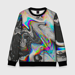 Свитшот детский Abstract digital, цвет: 3D-черный