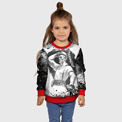 Свитшот детский Советский строитель и технадзор, цвет: 3D-красный — фото 2