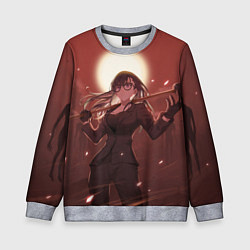 Свитшот детский Хидзуру Минаката в поле - Summertime Render, цвет: 3D-меланж