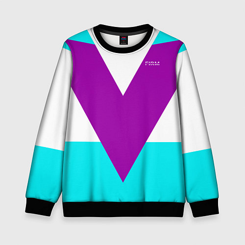 Детский свитшот В ретро стиле FIRM / 3D-Черный – фото 1