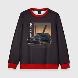 Свитшот детский Volkswagen Golf class, цвет: 3D-красный