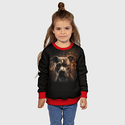 Свитшот детский Стафф - огонь, цвет: 3D-красный — фото 2