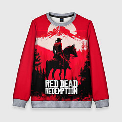 Свитшот детский Red Dead Redemption, mountain, цвет: 3D-меланж