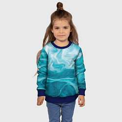 Свитшот детский Морской бриз, цвет: 3D-синий — фото 2