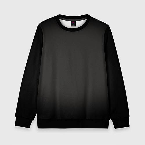 Детский свитшот Черная виньетка для черного / 3D-Черный – фото 1