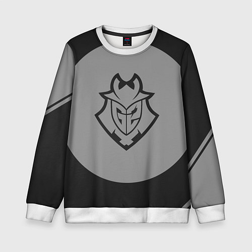 Детский свитшот G2 в круге / 3D-Белый – фото 1