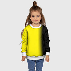 Свитшот детский И черный и желтый, цвет: 3D-белый — фото 2