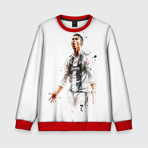 Детский свитшот CR 7 Juventus / 3D-Красный – фото 1