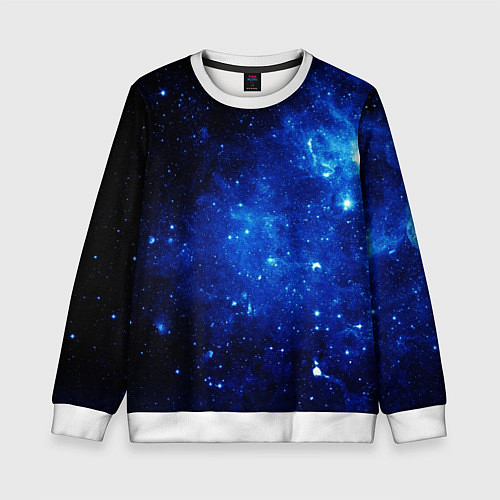 Детский свитшот Сияние космоса / 3D-Белый – фото 1