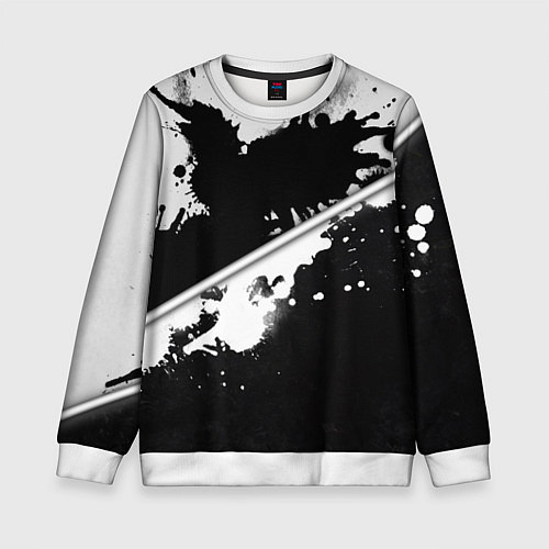 Детский свитшот Инь янь краски / 3D-Белый – фото 1