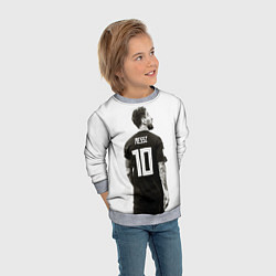 Свитшот детский 10 Leo Messi, цвет: 3D-меланж — фото 2