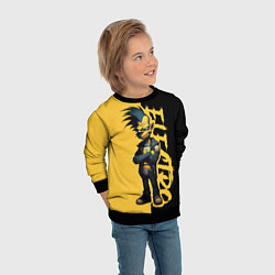 Свитшот детский Панк рокер Simpson, цвет: 3D-черный — фото 2