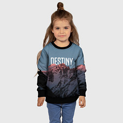Свитшот детский Горы судьба, цвет: 3D-черный — фото 2