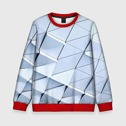 Свитшот детский Metalic triangle stiil, цвет: 3D-красный