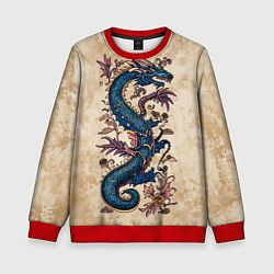 Детский свитшот Irezumi японский дракон-змей