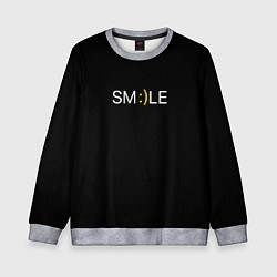 Детский свитшот Надпись smile