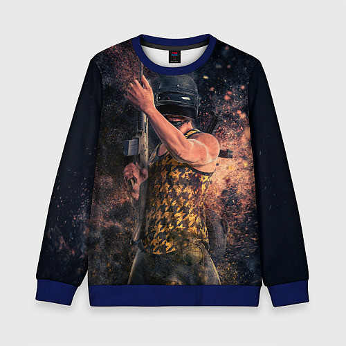Детский свитшот PUBG засада / 3D-Синий – фото 1