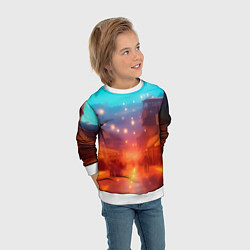 Свитшот детский Пригород Токио-арт, цвет: 3D-белый — фото 2