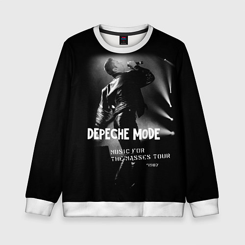 Детский свитшот Depeche Mode - Music for the Masses tour / 3D-Белый – фото 1