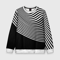 Свитшот детский Trendy raster pattern, цвет: 3D-белый