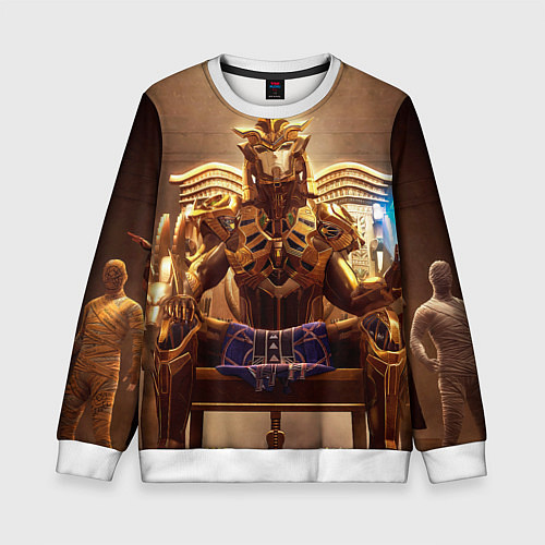 Детский свитшот PUBG фараоны / 3D-Белый – фото 1