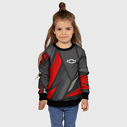 Свитшот детский Chevrolet sports racing, цвет: 3D-черный — фото 2