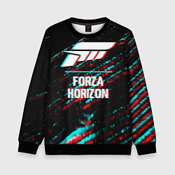 Детский свитшот Forza Horizon в стиле glitch и баги графики на тем