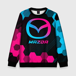 Детский свитшот Mazda - neon gradient