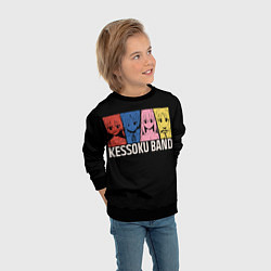 Свитшот детский Одинокий рокер персонажи, цвет: 3D-черный — фото 2