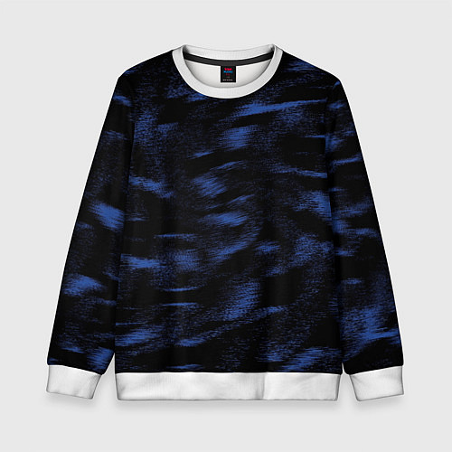Детский свитшот Абстракция синего / 3D-Белый – фото 1