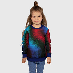 Свитшот детский Буря красок, цвет: 3D-синий — фото 2