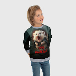Свитшот детский Граф Хомякула, цвет: 3D-меланж — фото 2