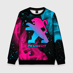 Детский свитшот Peugeot - neon gradient