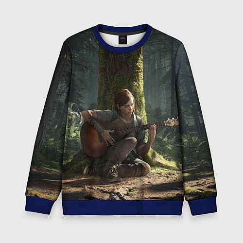 Детский свитшот Элли с гитарой / 3D-Синий – фото 1