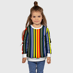 Свитшот детский Полосы школа чародейства и волшебства, цвет: 3D-белый — фото 2