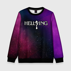 Детский свитшот Hellsing gradient space