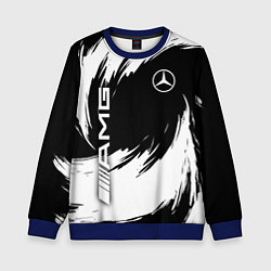 Свитшот детский Mercedes benz - white color, цвет: 3D-синий