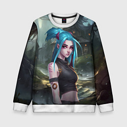 Свитшот детский Jinx art, цвет: 3D-белый