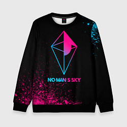 Детский свитшот No Mans Sky - neon gradient